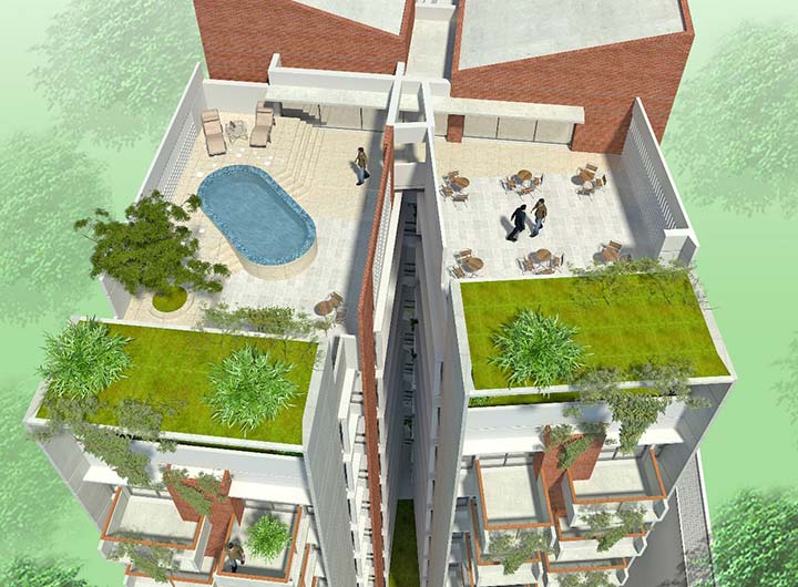 Facilities of the flats